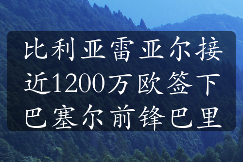 比利亚雷亚尔接近1200万欧签下巴塞尔前锋巴里