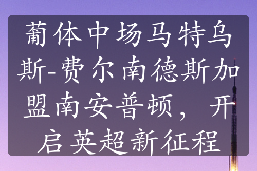 葡体中场马特乌斯-费尔南德斯加盟南安普顿，开启英超新征程