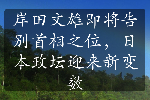 岸田文雄即将告别首相之位，日本政坛迎来新变数